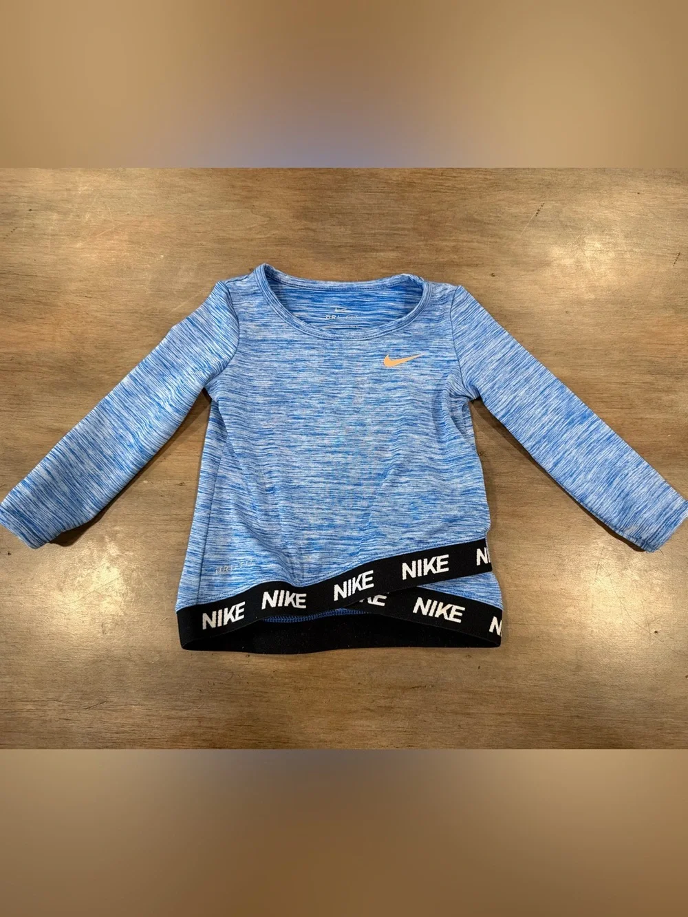 Nike Kids' Blue Long-Sleeve Athletic Top 12m